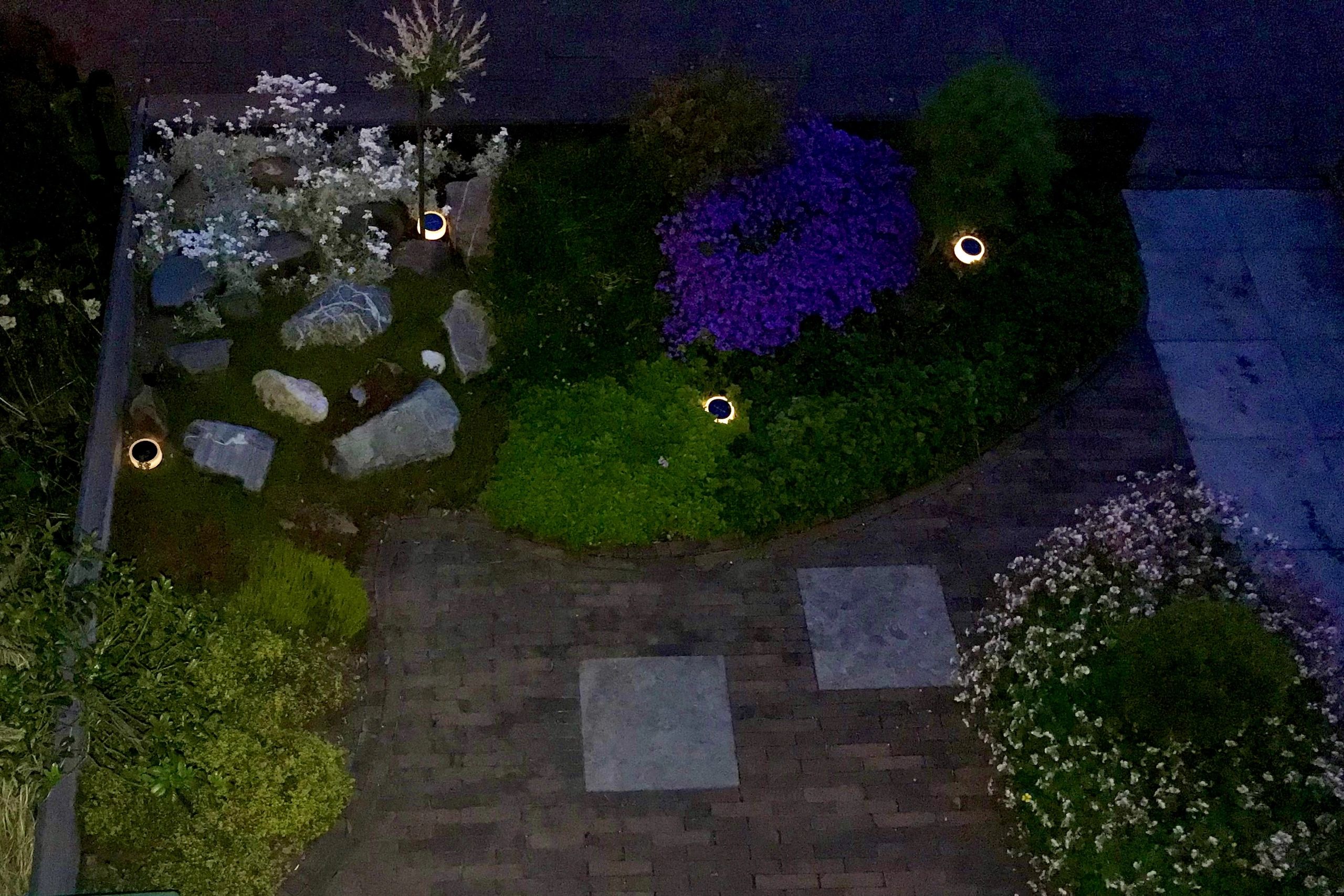 Solar grondspot Puck RGBW voordeelset