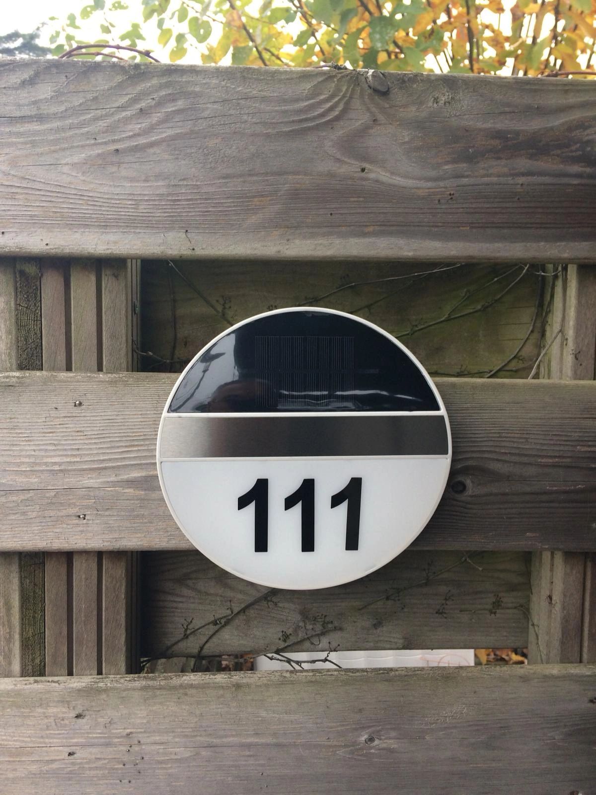 Solar Huisnummer Chi op zonne energie inclusief nummers