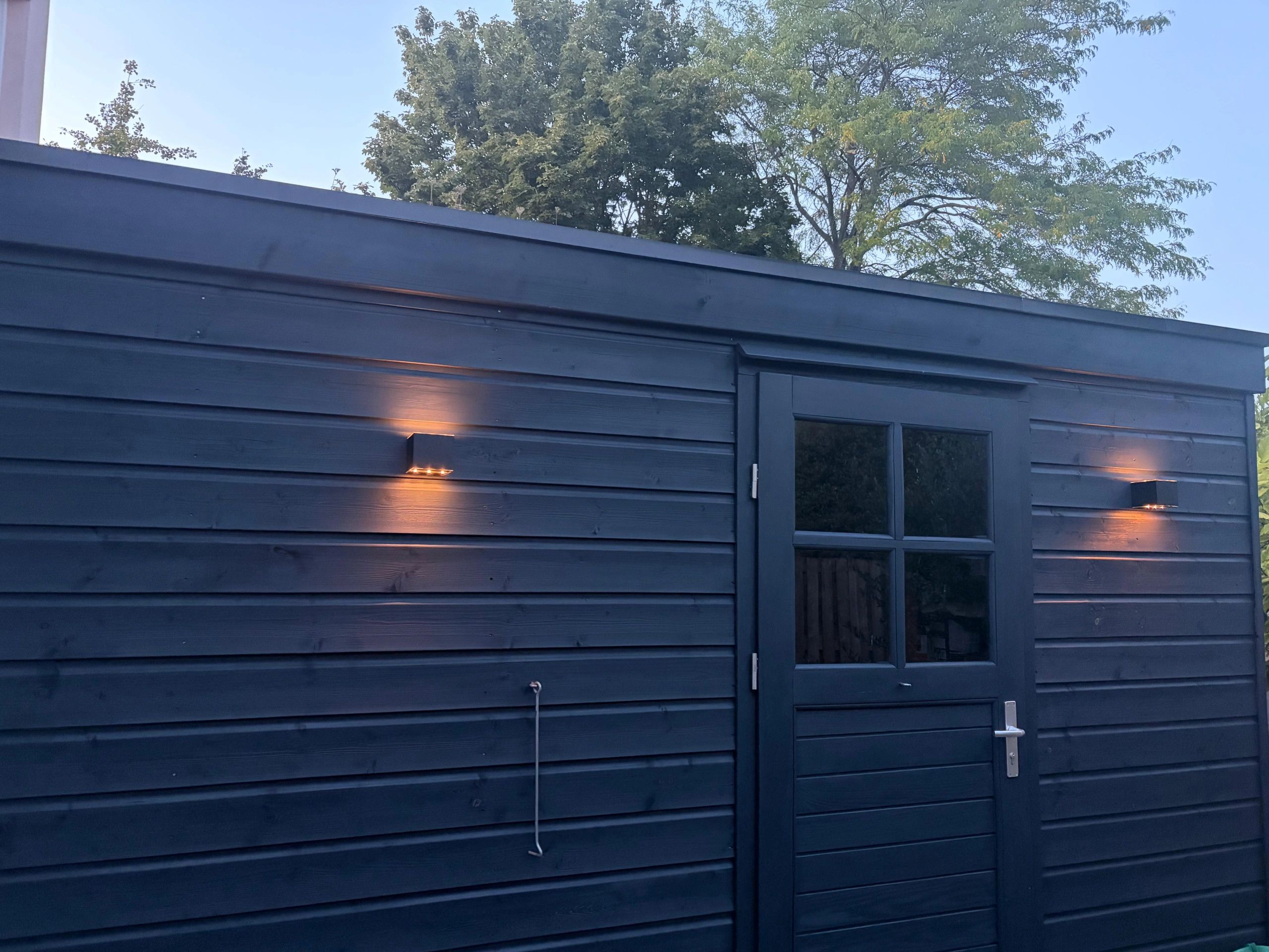 Solar LED wandlamp up downlight Emme | Warm wit licht | Rechte afwerking