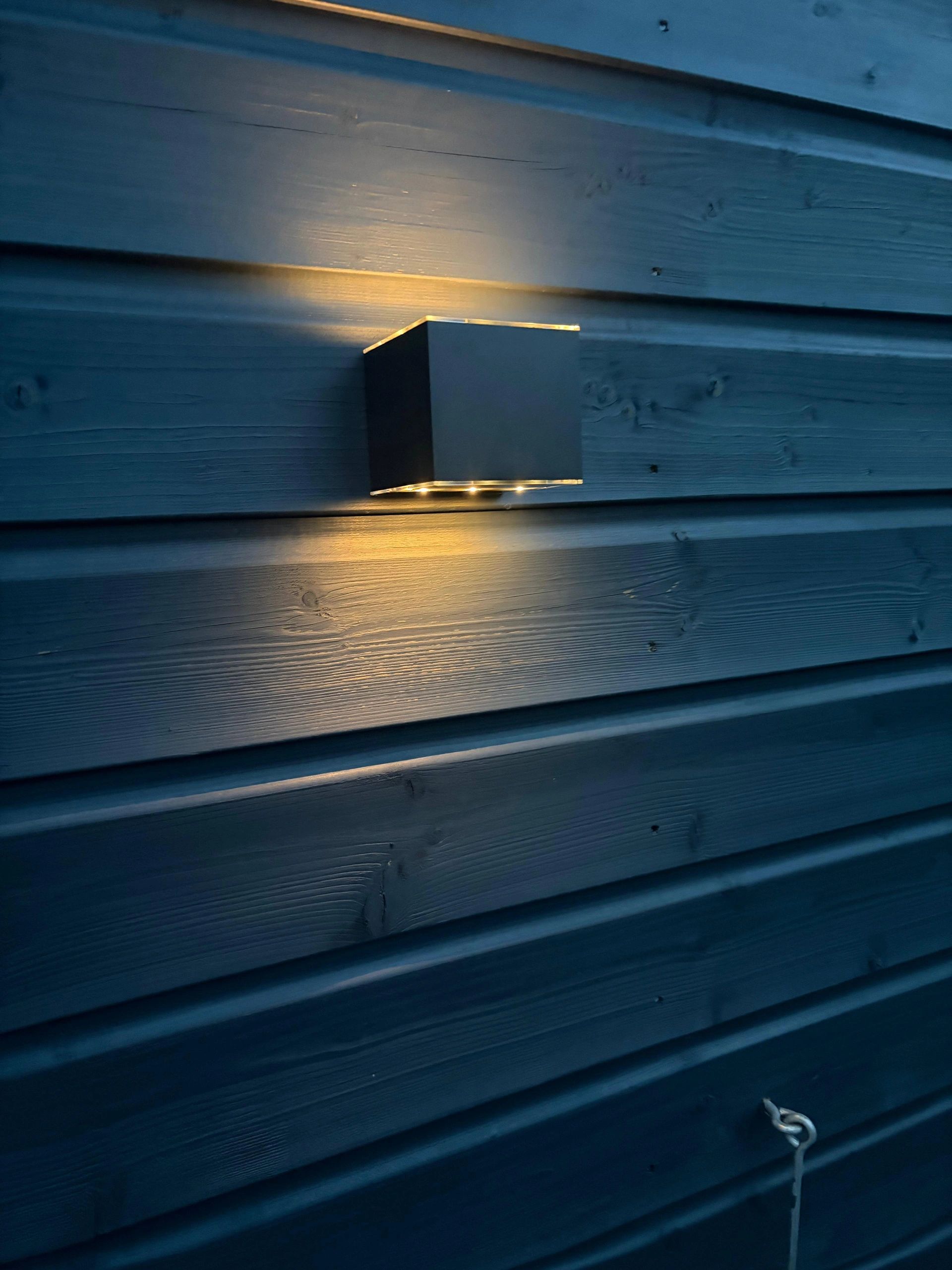 Solar LED wandlamp up downlight Emme | Warm wit licht | Rechte afwerking