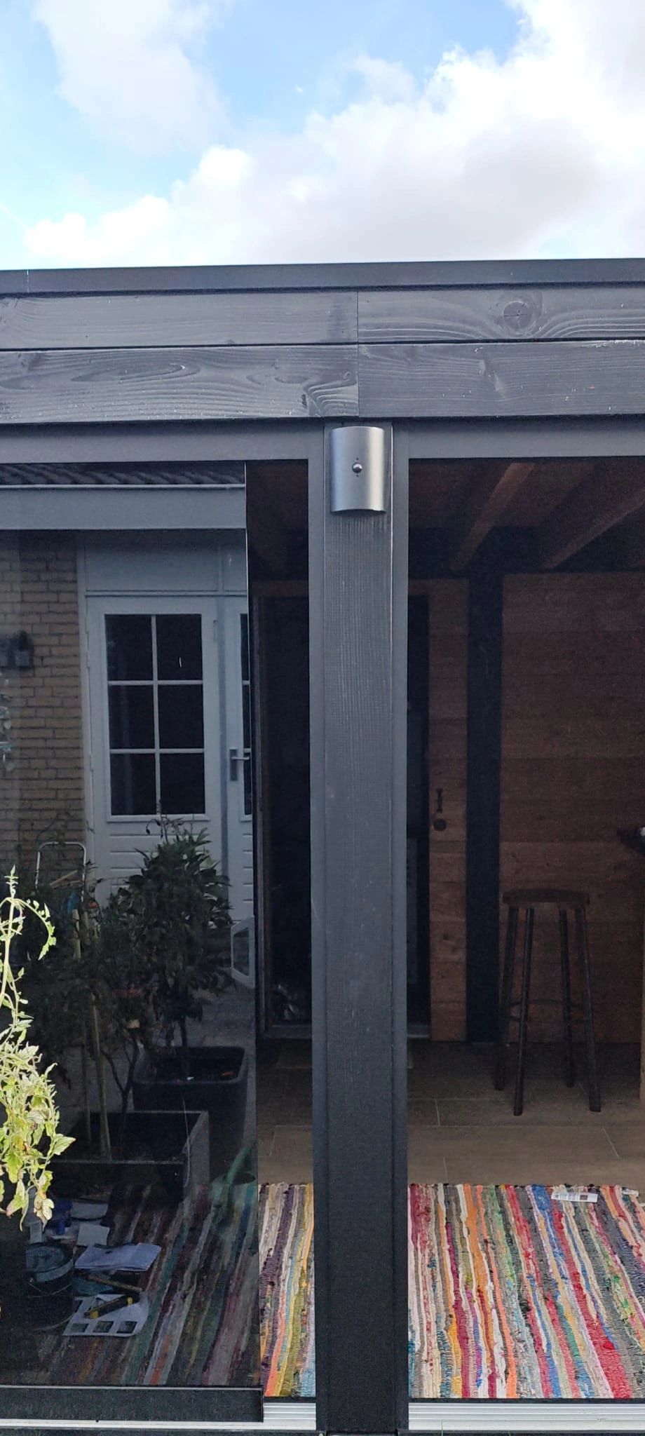 Solar wandlamp up downlight Sverre | Rond ontwerp | Warm wit licht | Optie met bewegingssensor